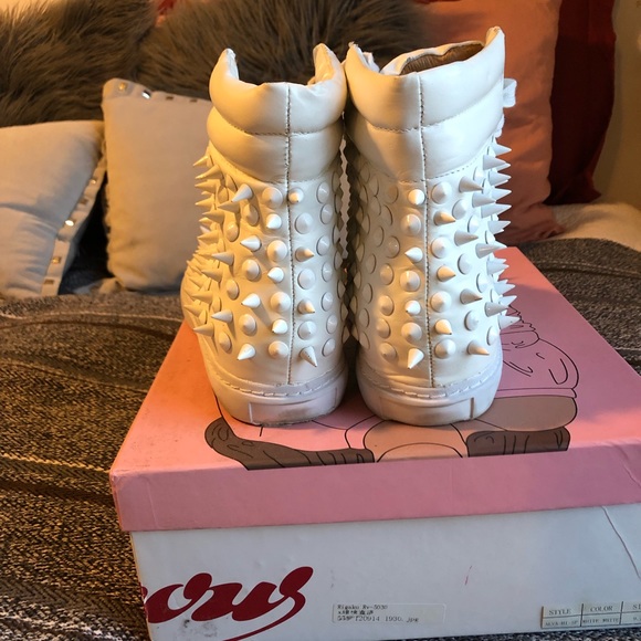 Rare Jeffrey Campbell Alva Spike Leather High - Picture 4 of 6